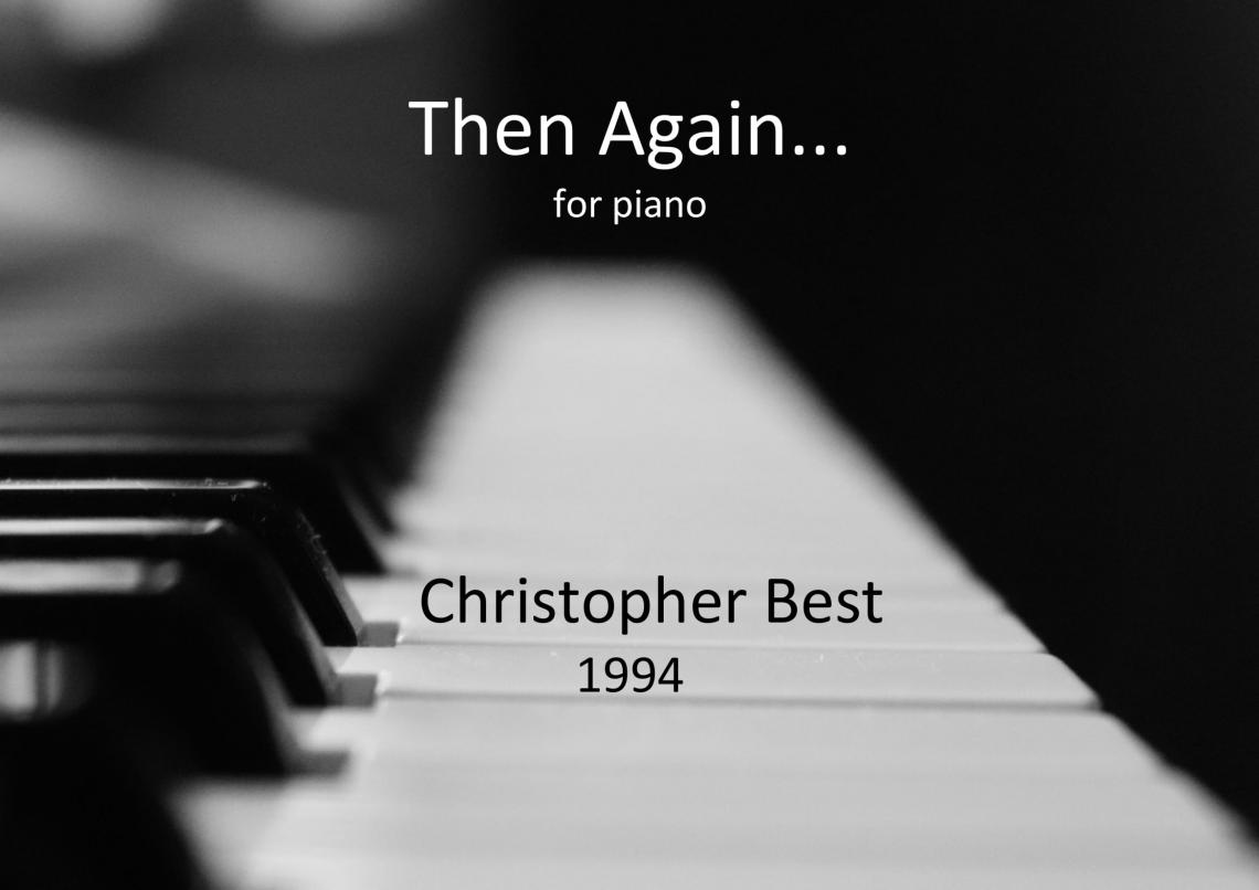 Christopher Best Then Again... front cover